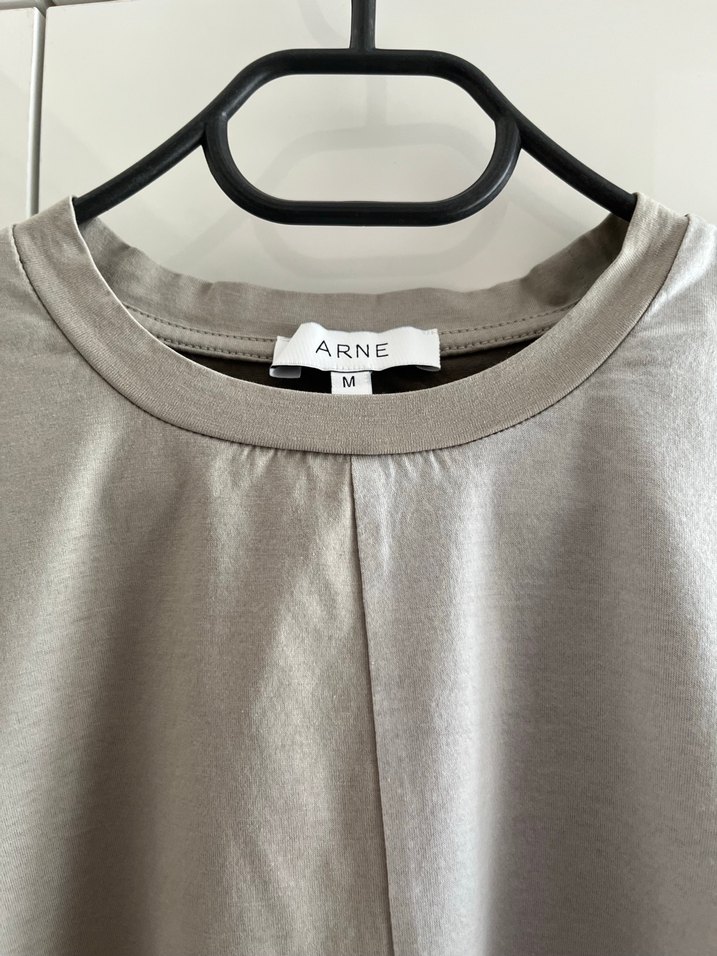 Gri Erkek Kısa Kollu Oversize Tişört - Görsel 2