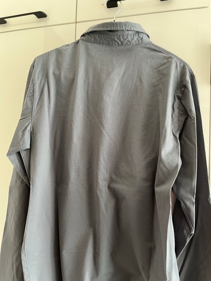 Gri Erkek Uzun Kollu Polo Tişört - Görsel 5