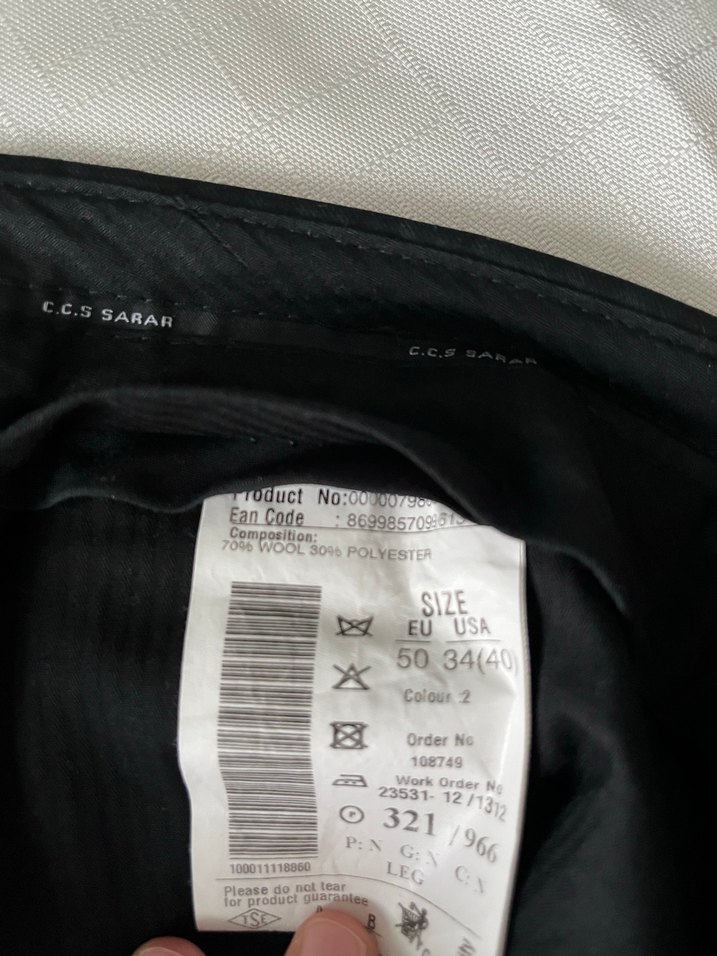 Sarar yün pantolon - Görsel 4