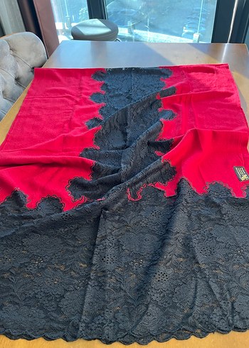 Dantelli kaşmir şal - Görsel 3