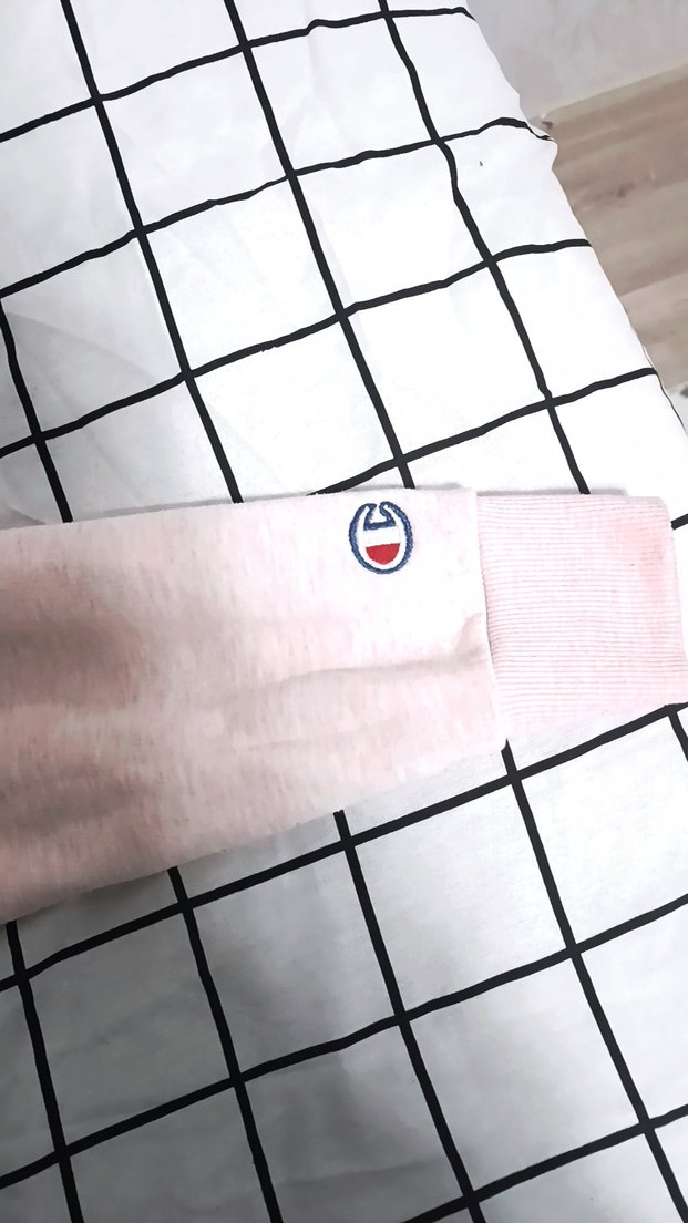 L beden Pembe Kapüşonlu Uzun Kollu Sweatshirt - Görsel 3