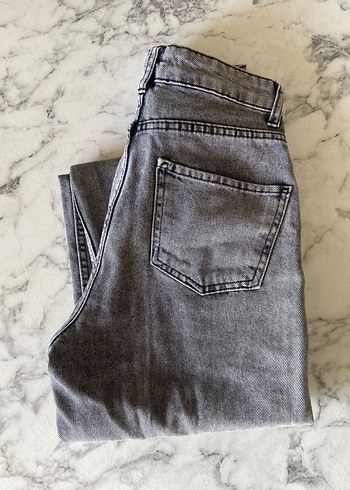 xs Beden gri Renk Gri Midi Boy Kadın Denim Jean