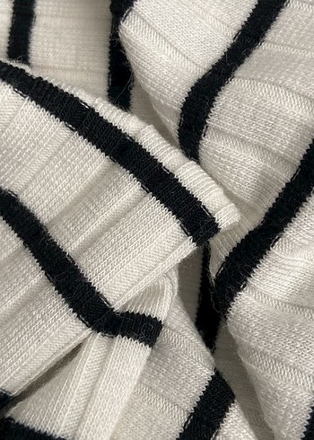 l Beden beyaz Renk V Yaka Çizgili Kolsuz Crop Top