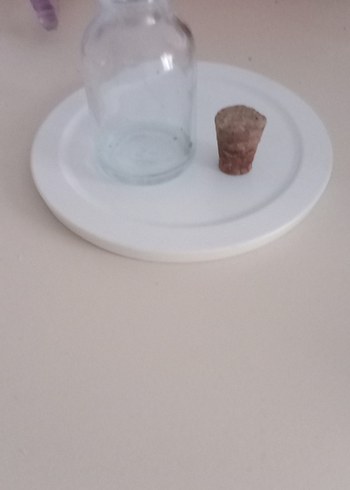 Tıpalı Beyaz Cam  Şişe - Görsel 4