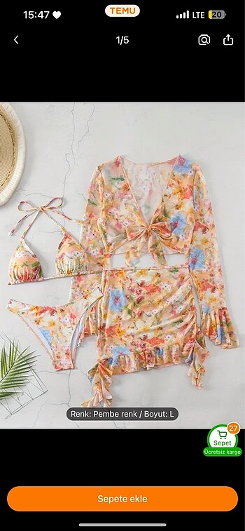 Diğer Bikini ve pareo takımı