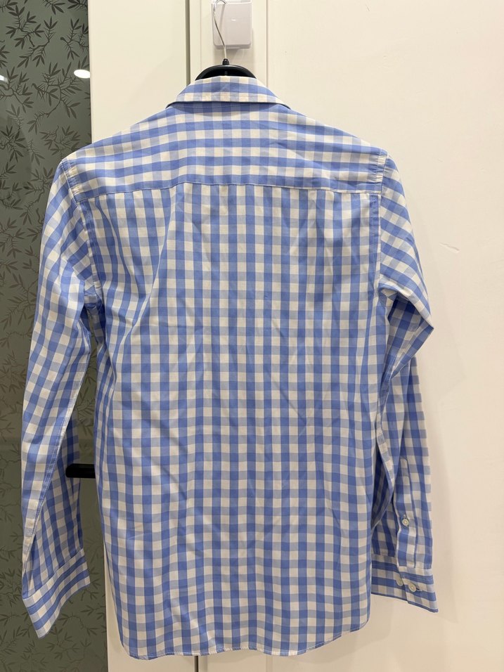 Mavi Kareli Erkek Gömlek - Görsel 3