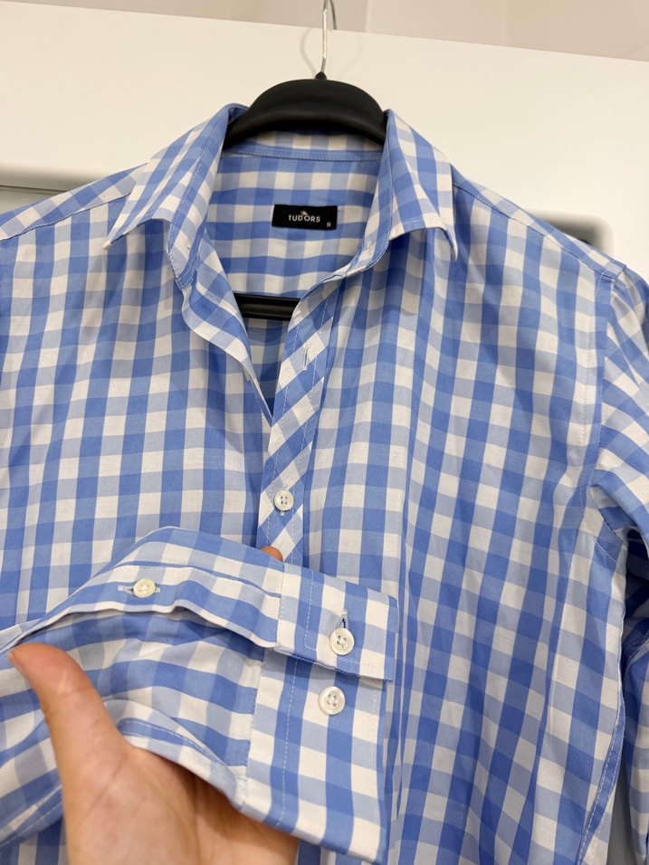 Mavi Kareli Erkek Gömlek - Görsel 2