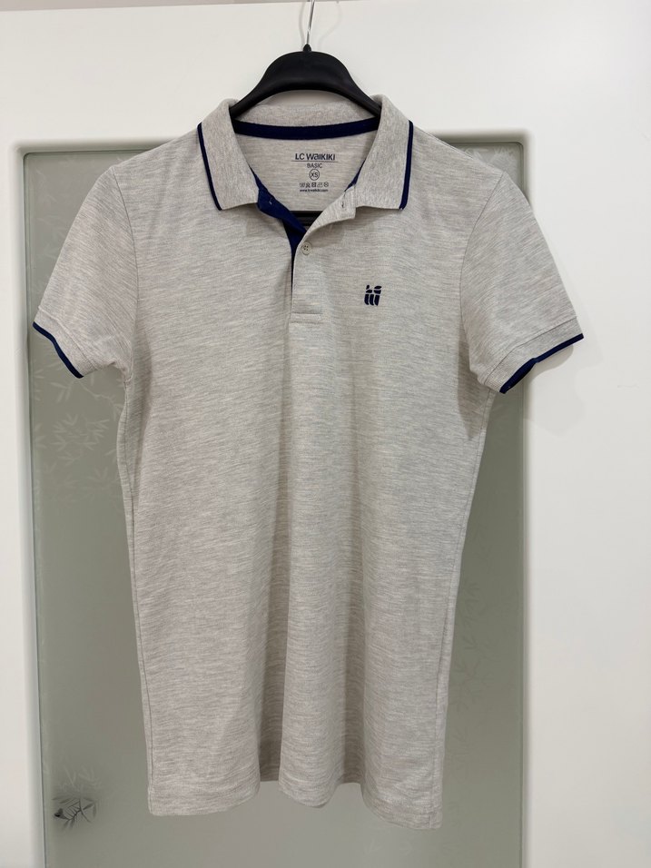 LC Waikiki Gri Erkek Polo Tişört - Görsel 2