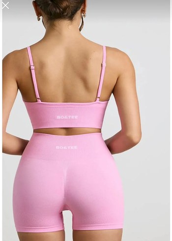 Pembe push up tayt - Görsel 2