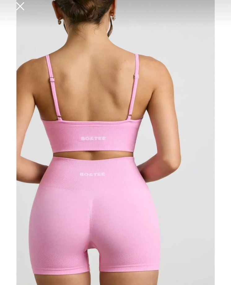 Pembe push up tayt - Görsel 2