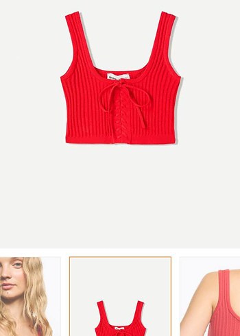 BERSHKA crop top - Görsel 3