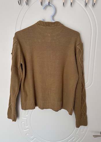 Bej Kadın Triko Hırka - Görsel 6