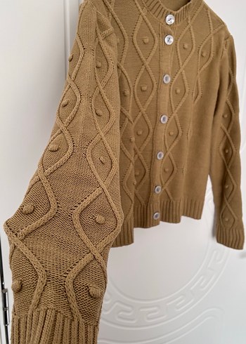 Bej Kadın Triko Hırka - Görsel 7