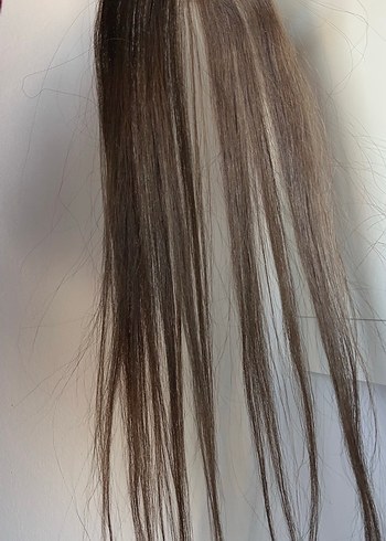 1 adet %100 gerçek saç çıtçıtlı takma saç - Görsel 8