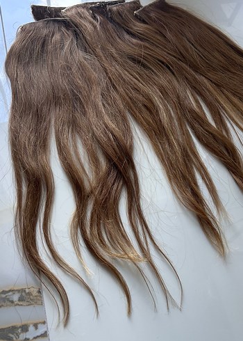 6lı %100 gerçek saç çıtçıtlı saç - Görsel 6