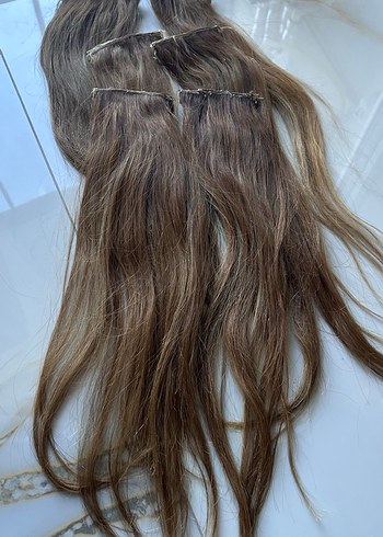 6lı %100 gerçek saç çıtçıtlı saç - Görsel 2