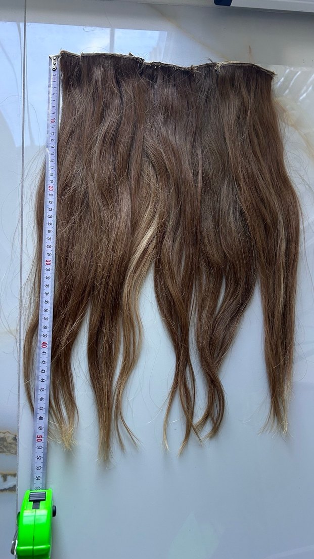 6lı %100 gerçek saç çıtçıtlı saç - Görsel 4