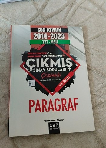 2014-2023 TYT-MSU Çıkmış Paragraf Soruları Kitabı