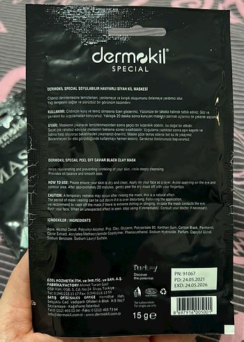 Dermokil Siyah Havyarlı Kil Maskesi - Görsel 2