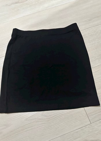 H&M H&M Siyah Mini Fitilli Kadın Kumaş etek