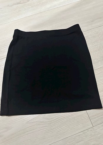xs Beden H&M Siyah Mini Fitilli Kadın Kumaş etek