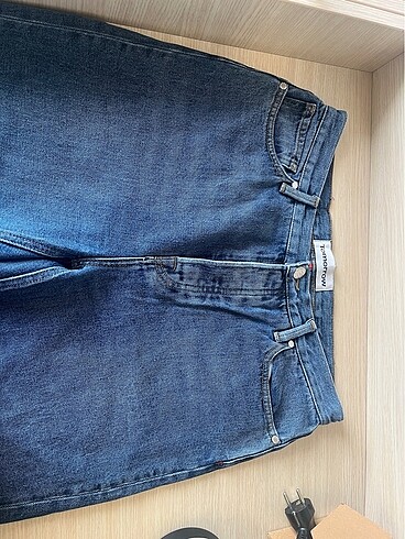 Mavi jean bol paça jean