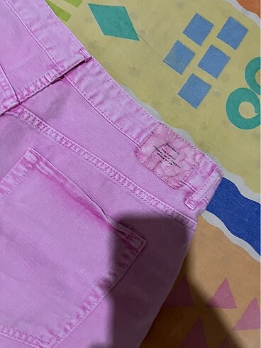 xl Beden pembe Renk Pembe kot şort