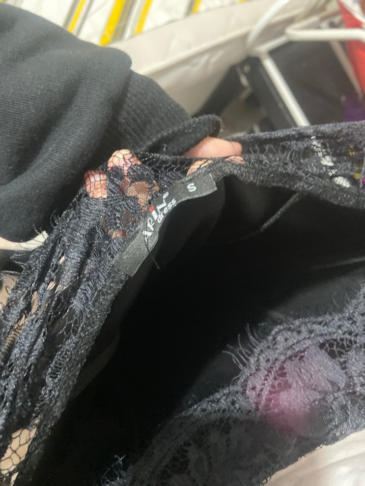 Siyah Dantel Kadın Elbise abiye - Görsel 2