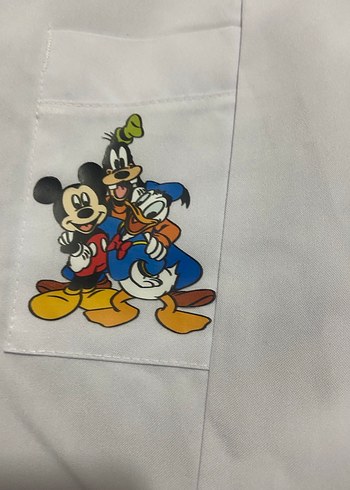 Kızlar için Pamuklu Baskılı Uzun Kollu Gömlek - Görsel 2