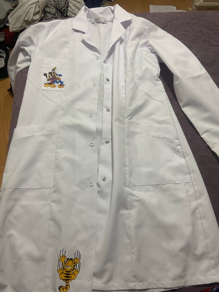 Kızlar için Pamuklu Baskılı Uzun Kollu Gömlek - Görsel 4