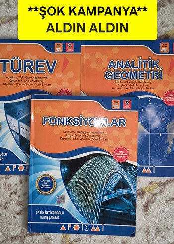 Fonksiyonlar, Türev ve Analitik Geometri Kitapları
