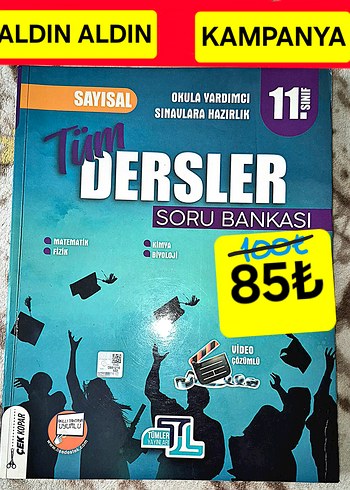 11. Sınıf Sayısal Tüm Dersler Soru Bankası