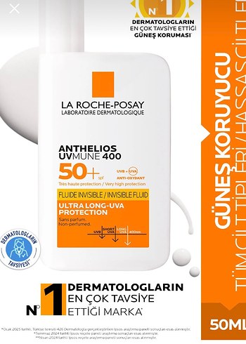La Roche-Posay Anthelios UVmune 400 SPF 50+ Güneş Koruyucu