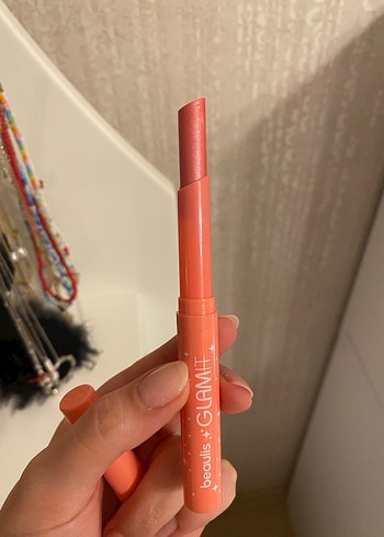 Beaulis pembe simli stick ruj - Görsel 2