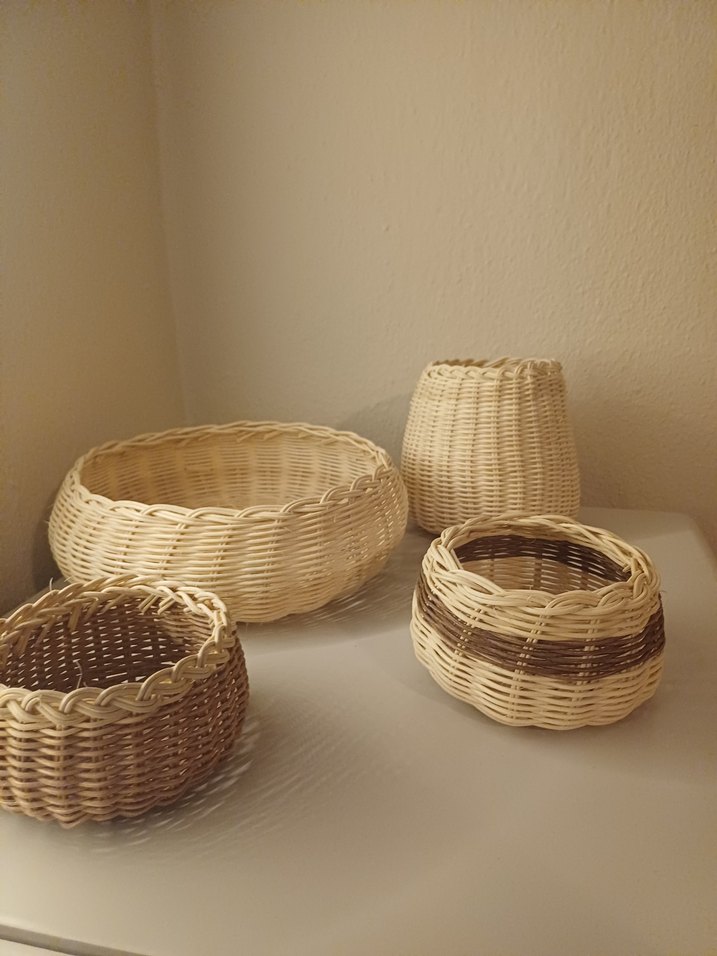 Bej Hasır Sepet ve Saklama Kutuları - Görsel 4