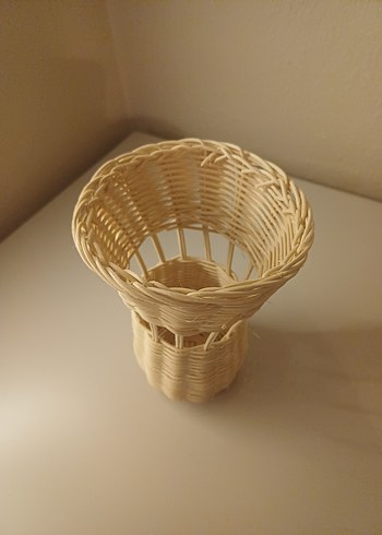 Bej Hasır Sepet ve Saklama Çantası - Görsel 3