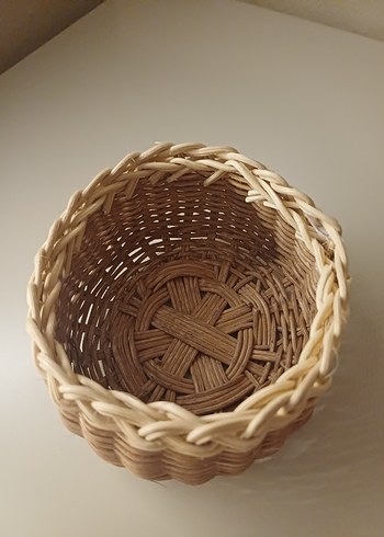 Bej Örgü Sepet - Görsel 3