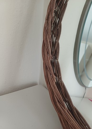 Bej Çerçeveli Yuvarlak Ayna - Görsel 3