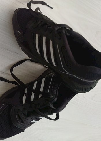 Siyah Çizgili Atletik Spor Ayakkabı