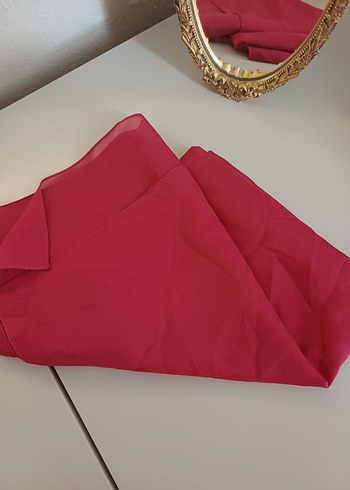 pembe Saten Kadın Şal