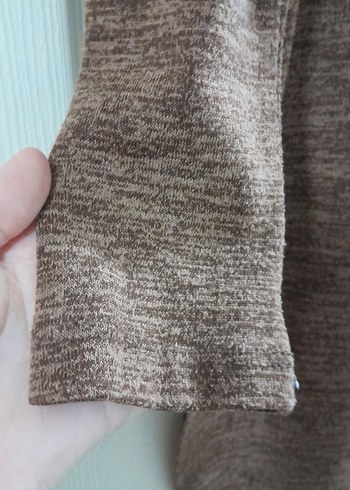 Kadın Taba Uzun Kollu Triko Elbise - Görsel 2