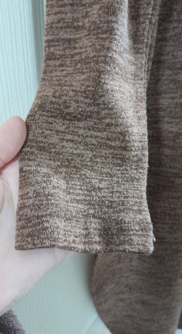 Kadın Taba Uzun Kollu Triko Elbise - Görsel 2