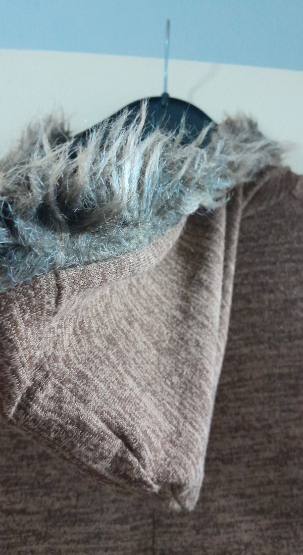 Kadın Taba Uzun Kollu Triko Elbise - Görsel 5