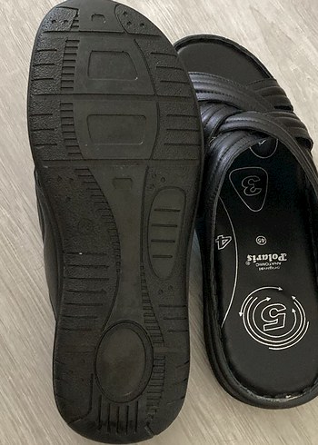 Polaris Erkek Siyah Bantlı Terlik - Görsel 2