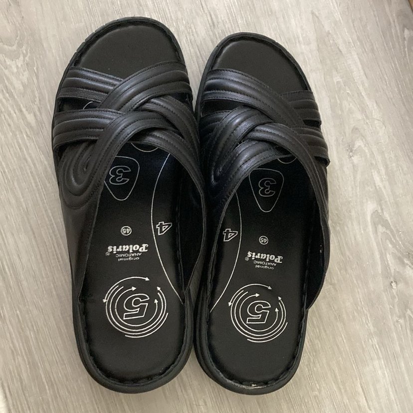 Polaris Erkek Siyah Bantlı Terlik - Görsel 3