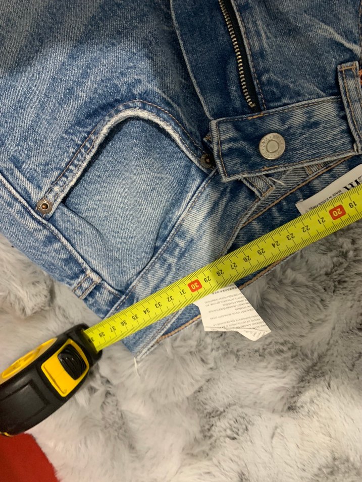 Gri Bağlama Desenli Kadın Kot Pantolon - Görsel 5