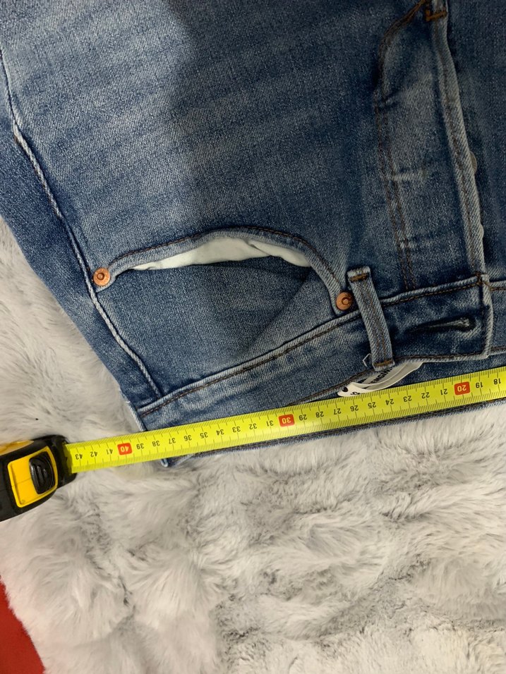 Kadın Mavi Denim Normal Boy Kot Pantolon - Görsel 5