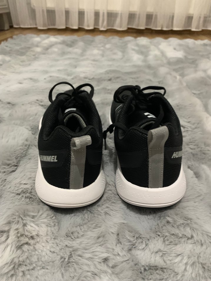 Siyah Gri Zebra Desenli Bağcıklı Kadın Spor Ayakkabı - Görsel 3