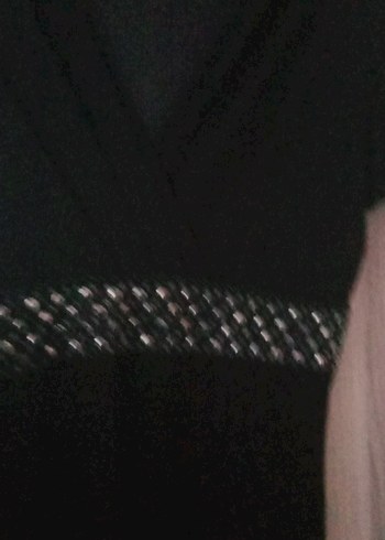 xxl Beden siyah Renk Siyah Nakışlı Uzun Kemerli Gotik Elbise