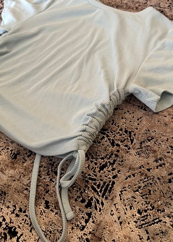 xl Beden turkuaz Renk Crop Tişört